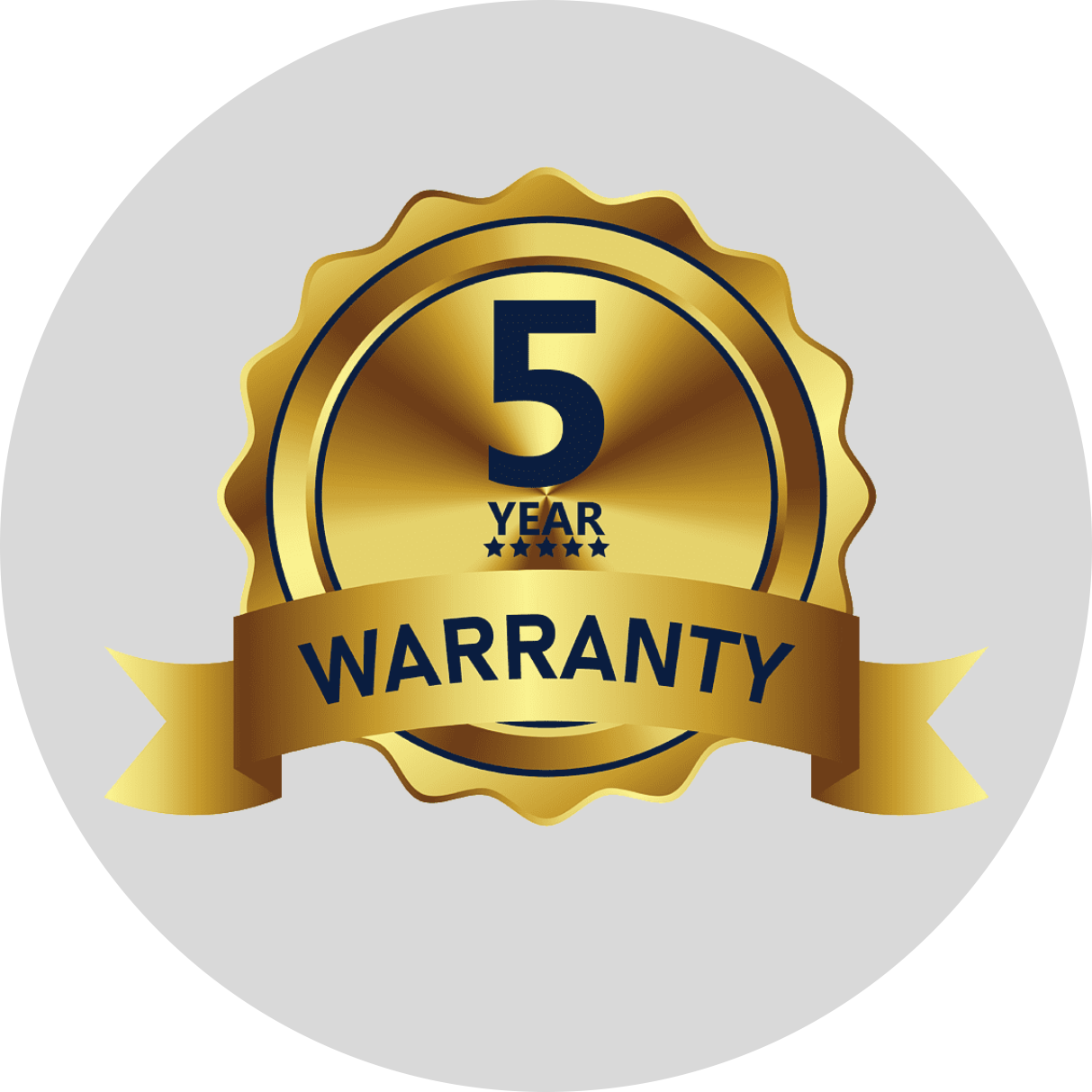 5-year warranty